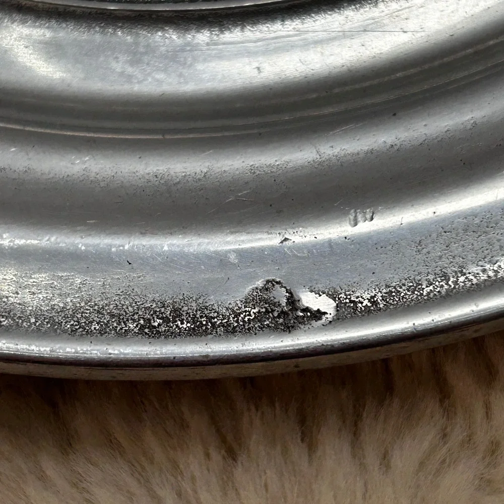 Vintage Pewter Plate US Eagle Emblem‎ Stars Decorative Collectible. Wilton